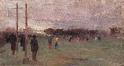 Arthur streeton National Game oil painting on canvas